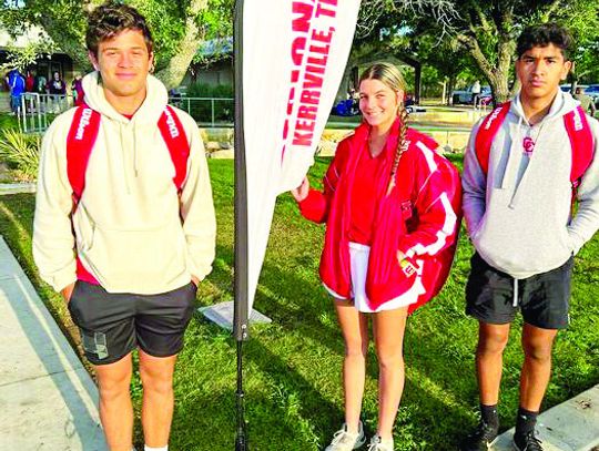 Cards compete in regional tennis meet