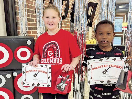 COLUMBUS ELEMENTARY PICKS BEHAVIOR ROCK STARS