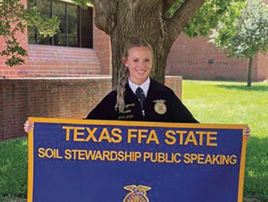 Columbus FFA member takes second at Soil Stewardship Speech Contest