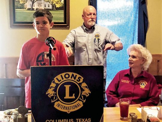 Columbus Lions hear from sponsored camper during meeting