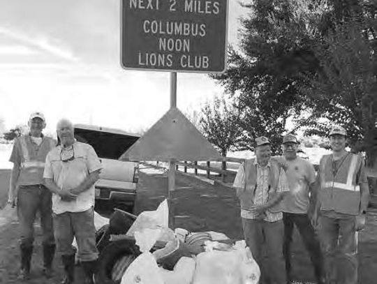 COLUMBUS LIONS HOST TRASH PICK-UP DAY