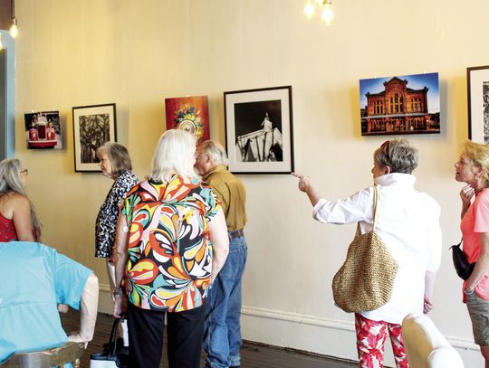 COMMUNITY GATHERS FOR ART SHOW OPENING