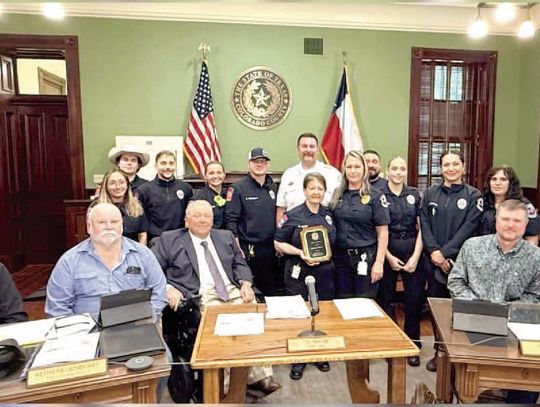 County recognizes Hinze for 40 years of EMS service