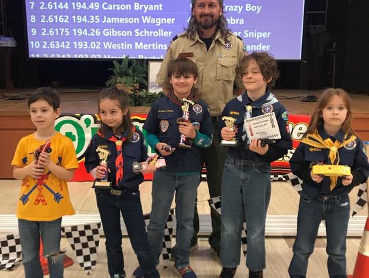 Cub Scouts take top spots at district race