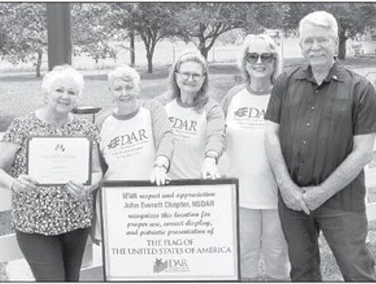 DAR chapter honors proper flag display