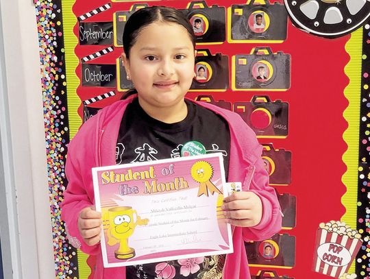 EAGLE LAKE INTERMEDIATE PICKS FEBRUARY STUDENTS OF THE MONTH