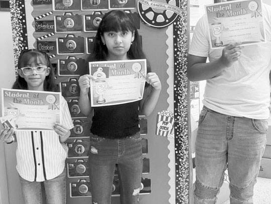 EAGLE LAKE INTERMEDIATE PICKS STUDENTS OF THE MONTH