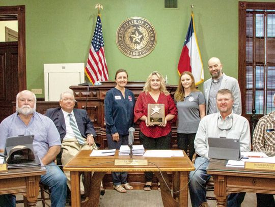 Colorado County receives 2025 Excellence in Safety Award