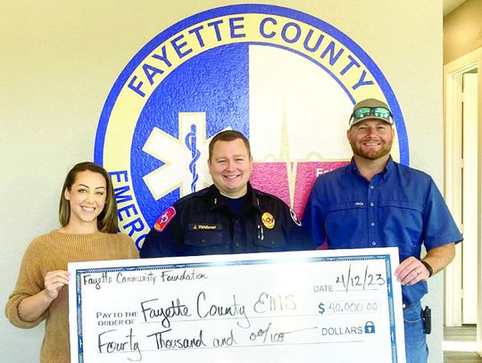 Fayette Community Foundation administers $40,000 grant to EMS station