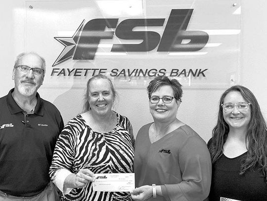 Fayette Savings Bank donates to ACCSS program