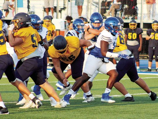 Football is back in Colorado County as teams scrimmage