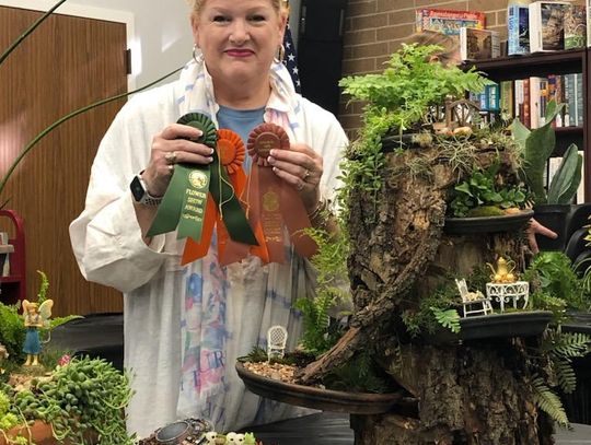 Nancy Galloway took several medals away from the Columbus Garden Club flower show. Courtesy photo