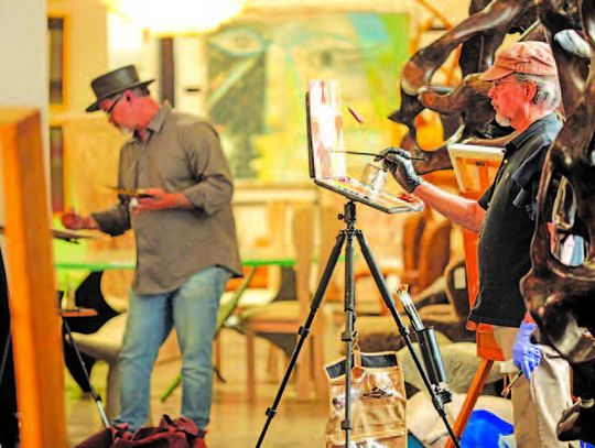 La Grange artist competes in National Plein Air Competition in Round Top