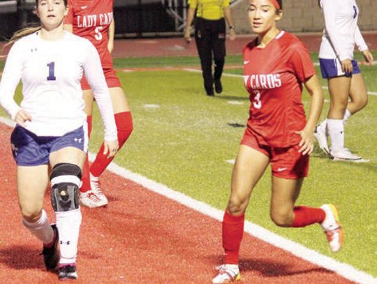 Lady Cards split games against Rice, El Campo