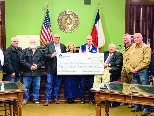 LCRA awards $24,503 grant for renovations to new Colorado County Emergency Operations Center
