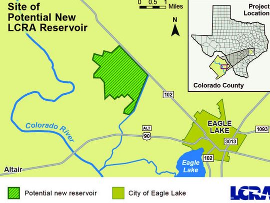 LCRA to explore adding new reservoir near Eagle Lake for increasing water demand