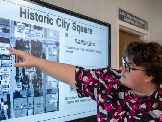 Nesbitt library installs touchscreen display of local history