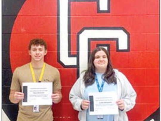 PAIR OF CHS STUDENTS RECEIVE COLLEGE BOARD RECOGNITION