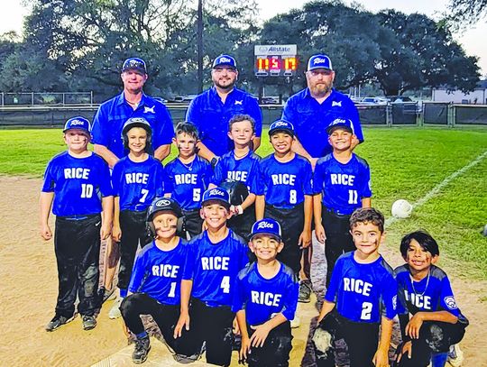 Rice 8u All-Star baseball team goes 4-3 at Hempstead tournament