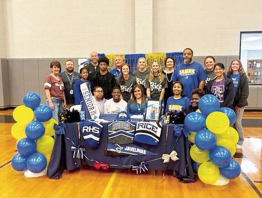 RICE ATHLETE SIGNS ON AT TAMUK