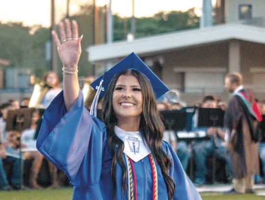 RICE HIGH SCHOOL GRADUATES CROSS THE FINISH LINE