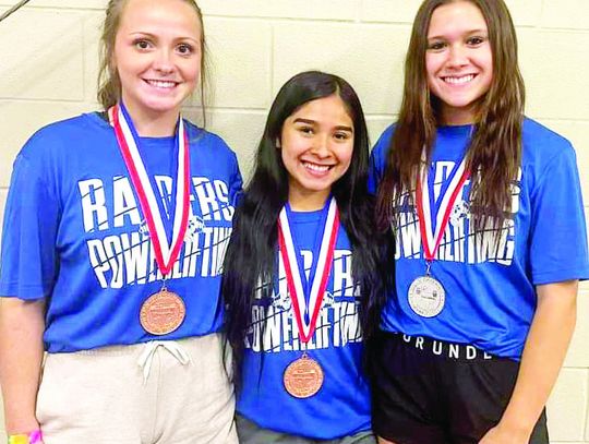 RICE SENDS LADY LIFTERS TO STATE