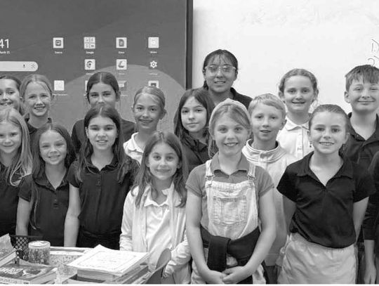 SAS fourth graders take a peek into the past