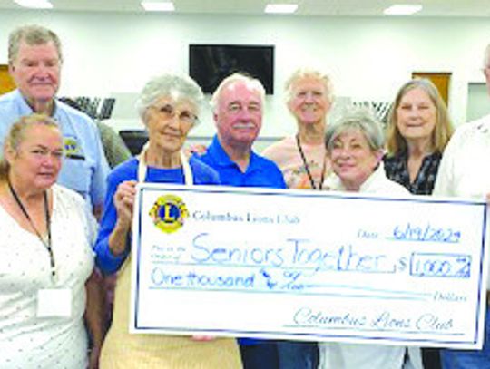 Seniors Together receive a charitable donation