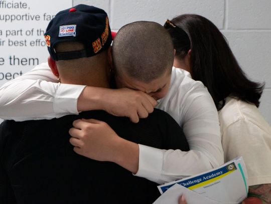 Tearful goodbyes mark Day Zero at Texas ChalleNGe Academy