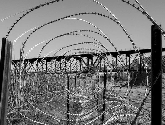 Texas triples razor wire barriers