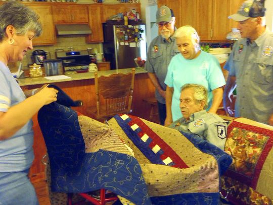 URBAN PRESENTED WITH QUILT OF VALOR