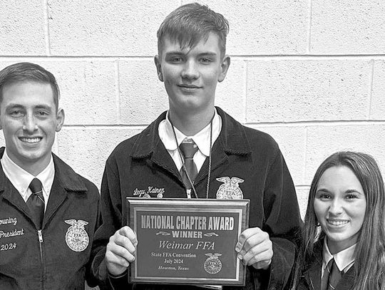 Weimar FFA gets highest rating from National FFA