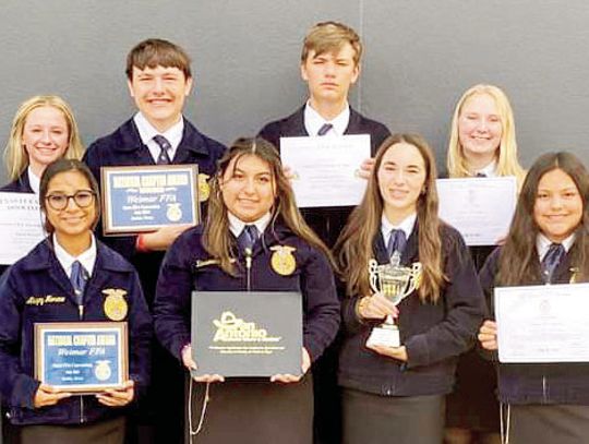 Weimar FFA recognized for state awards