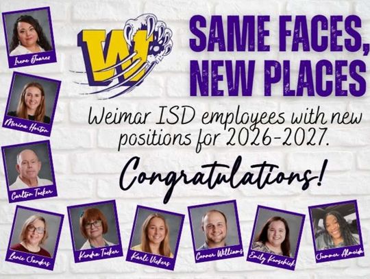 Weimar ISD announces new staff for all campuses