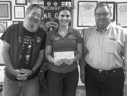 Weimar Lions Club hosts Turtle Wing exec