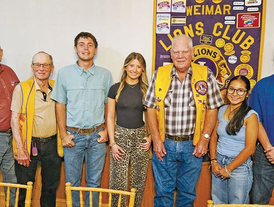 WEIMAR LIONS CLUB SCHOLARSHIPS