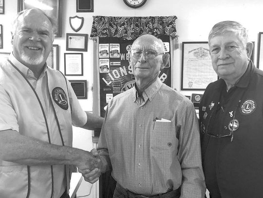 WEIMAR LIONS WELCOME NEW MEMBER