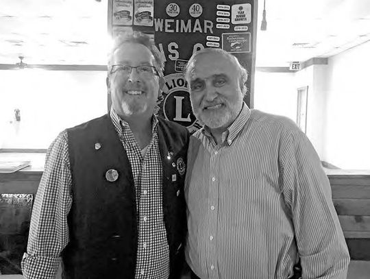 WEIMAR LIONS WELCOME NEW MEMBER