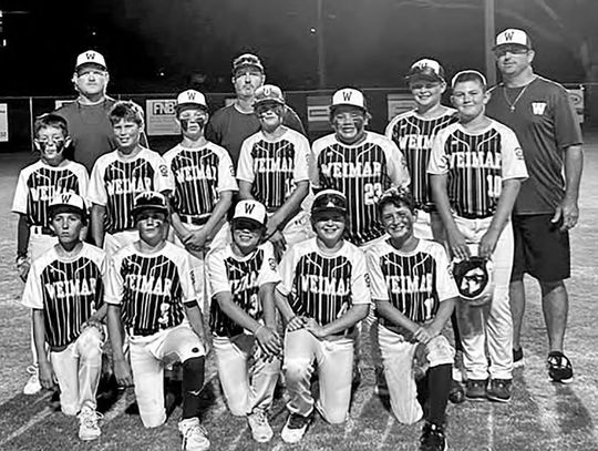 Weimar Major All-Star baseball posts 2-2 record