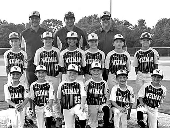 Weimar Minor baseball team spilt games
