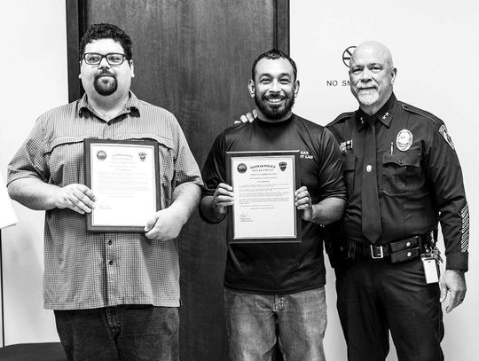 Weimar PD awards residents for acts of heroism