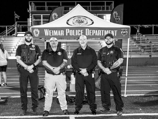 Weimar PD take over ‘Trick or Treat Around the Track’