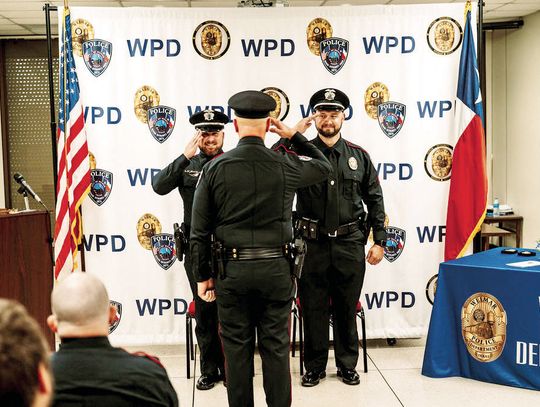 Weimar Police Department promote two senior officers