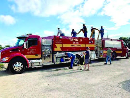 WEIMAR VFD PUTS NEW TANKER INTO SERVICE