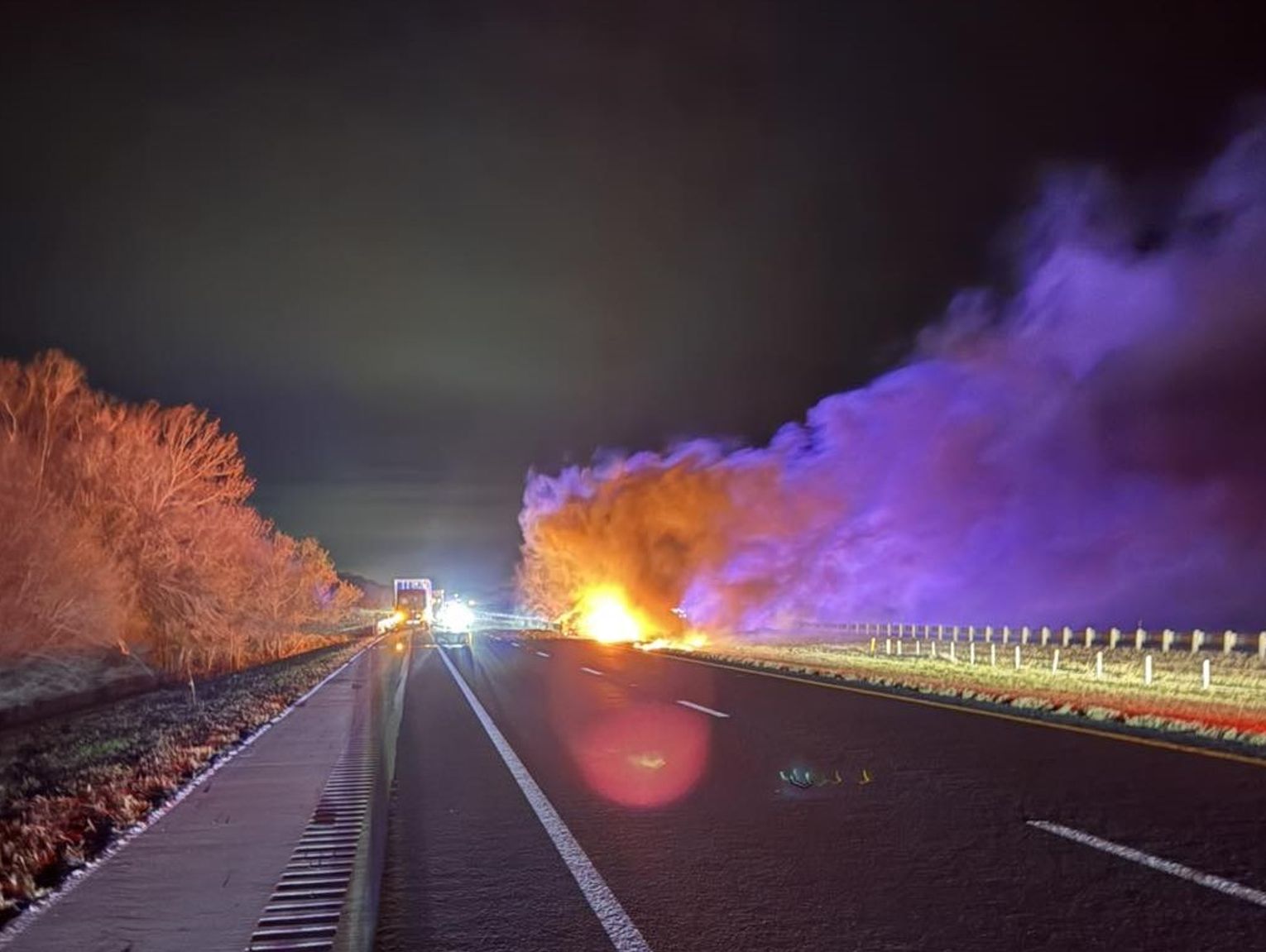I 10 Multi Vehicle Crash And Blaze Leaves 18 Wheeler Driver Dead