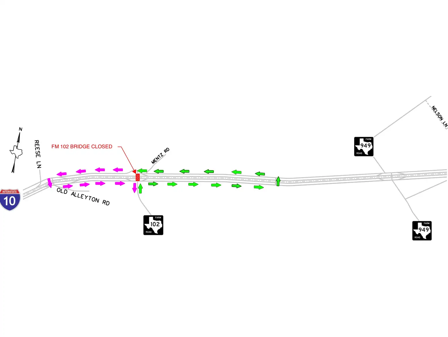 Detouripple　2点おまとめ TxDOT announces detours for I-10 this week