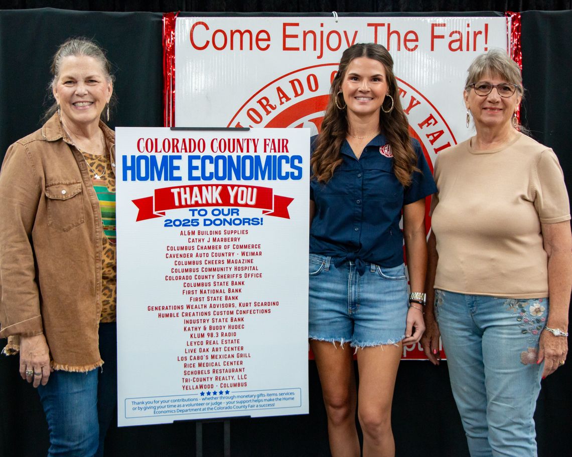 2025 Colorado County Fair: Home Economics