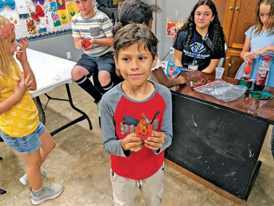 B&G CLUB MEMBERS WORK ON STRESS BALLS