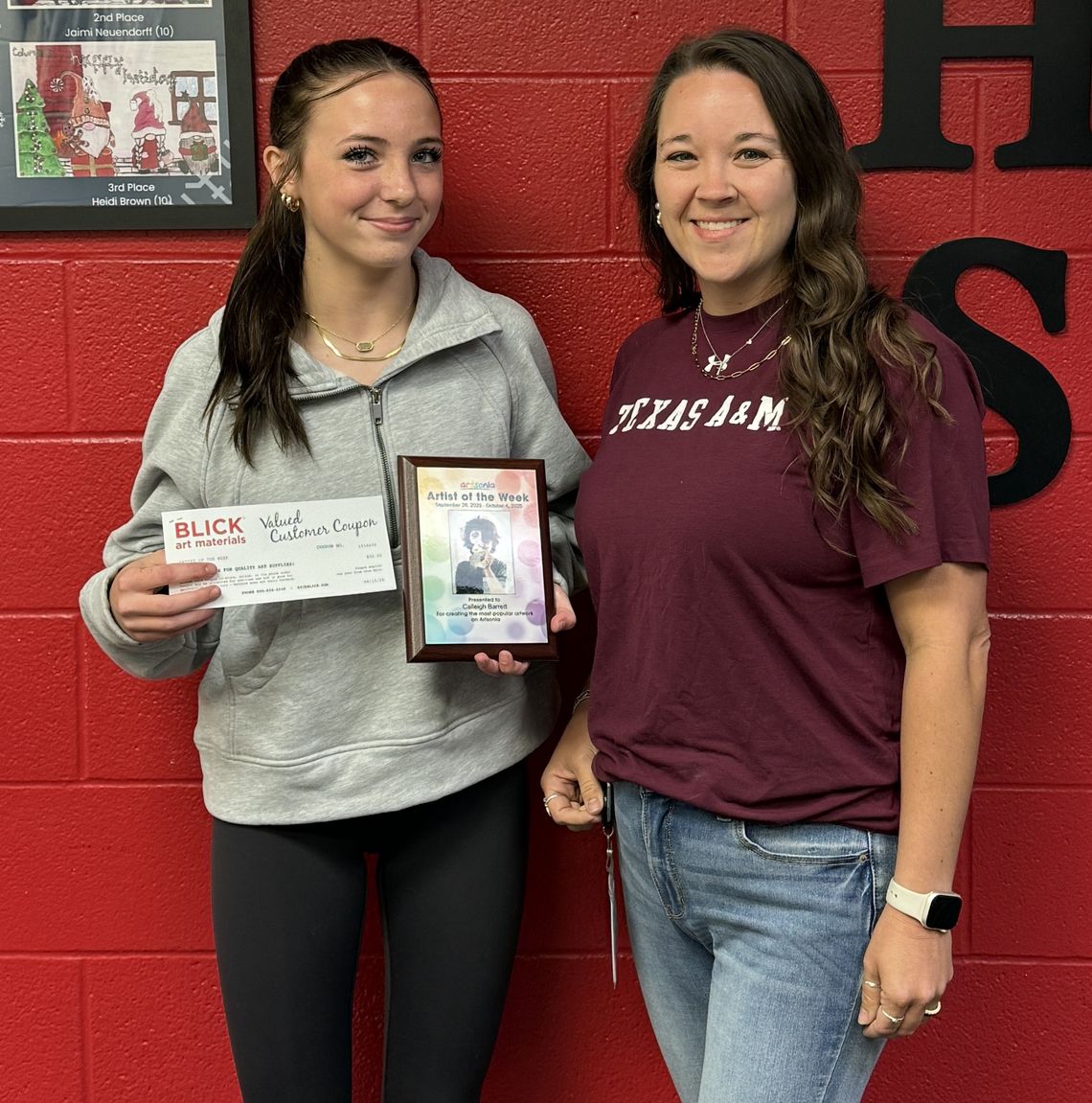 CHS student named national ‘Artist of the Week’ by Artsonia