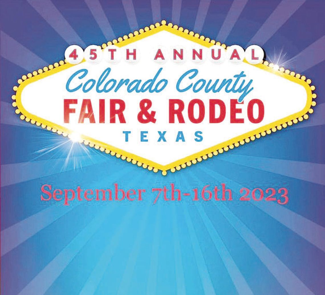 The fair, which features loads of competition in various categories, runs select days in September and will be held at the Colorado County Fairgrounds, 1146 Crossroads Blvd.